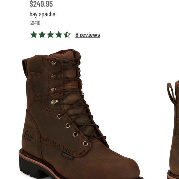 Chippewa Men's Bay Apache Brown Boots - Picture 3 of 7